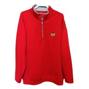 ANTIGUA Chicago Blackhawks red polyester pullover sweatshirt men's size XXL